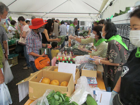 9月19日（土）第1回 「農大ＧＡマルシェ」（朝市）を開催し、大盛況でした！