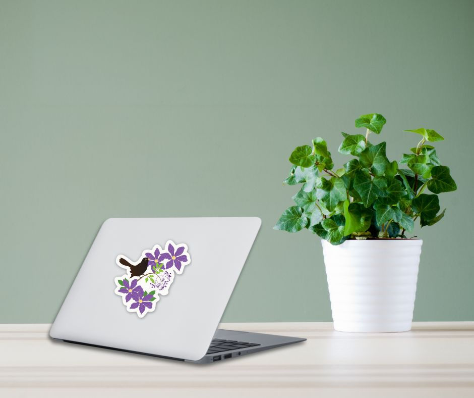 Thumbnail: Little Blackbird Printable PDF Sticker Sheet