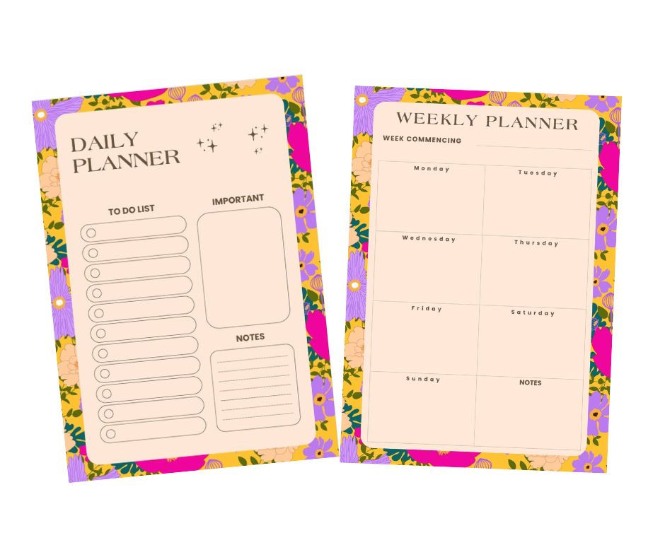 Thumbnail: Sunshine Florals Printable Planner PDF
