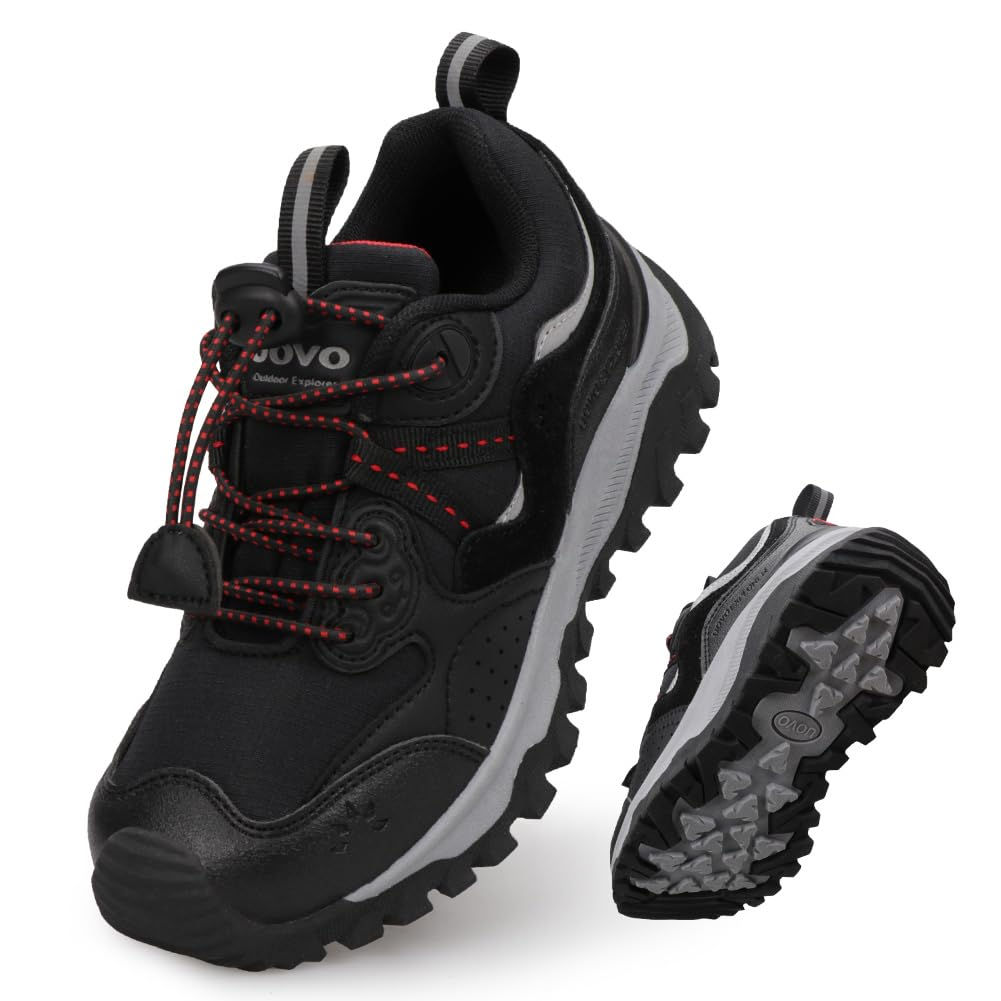 UOVO Girls Boys Hiking Shoes Boys Girls Waterproof Sneakers Kids Running Tennis 