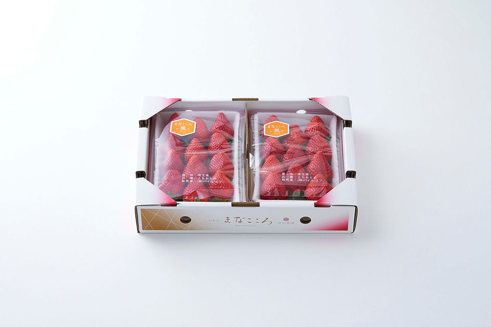 サムネイル： まなこころ・楓 【とちおとめ】560g（1段詰め×2パック） 1箱