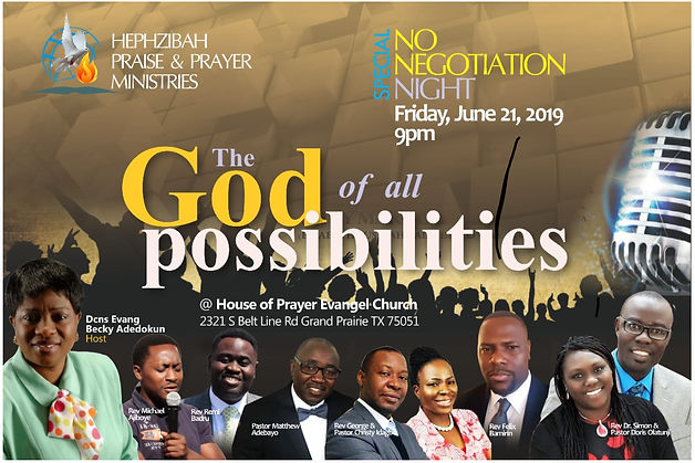 June 2019 No Negotiation Night
