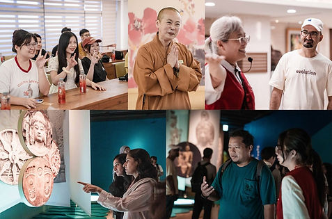 國際學生於館方簡報交流中熱情互動,進一步認識佛陀紀念館的場域特色與人才需求。.jpg