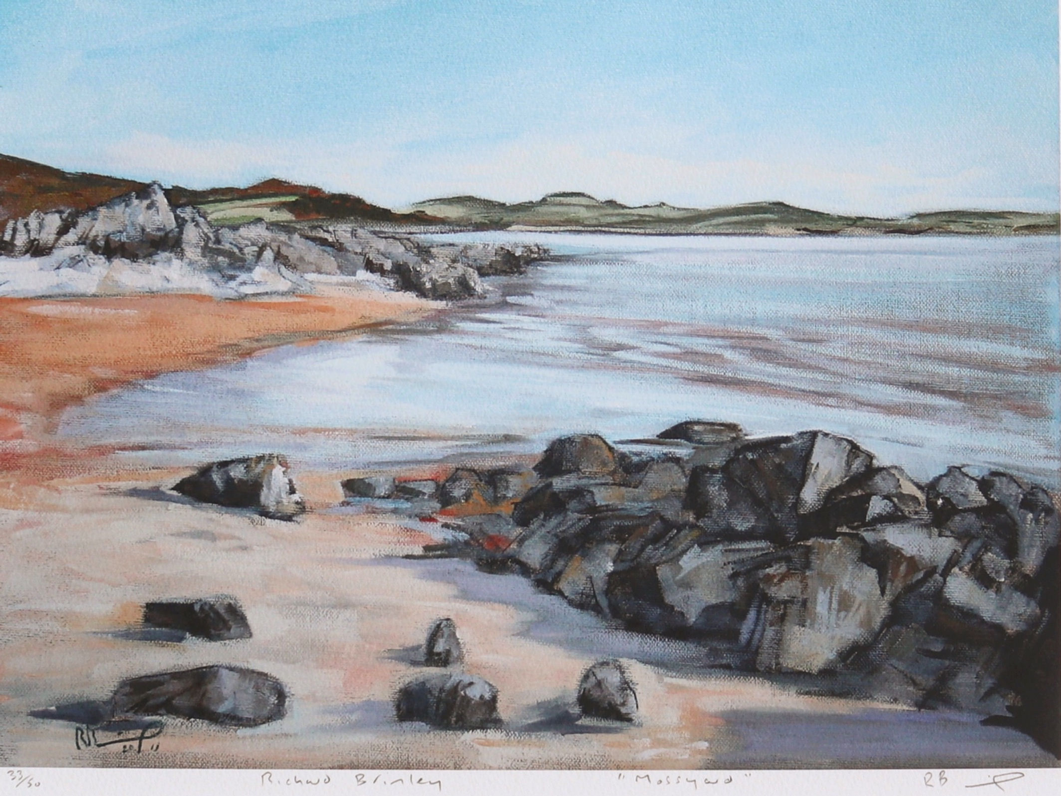 "Mossyard " mounted limited edition print