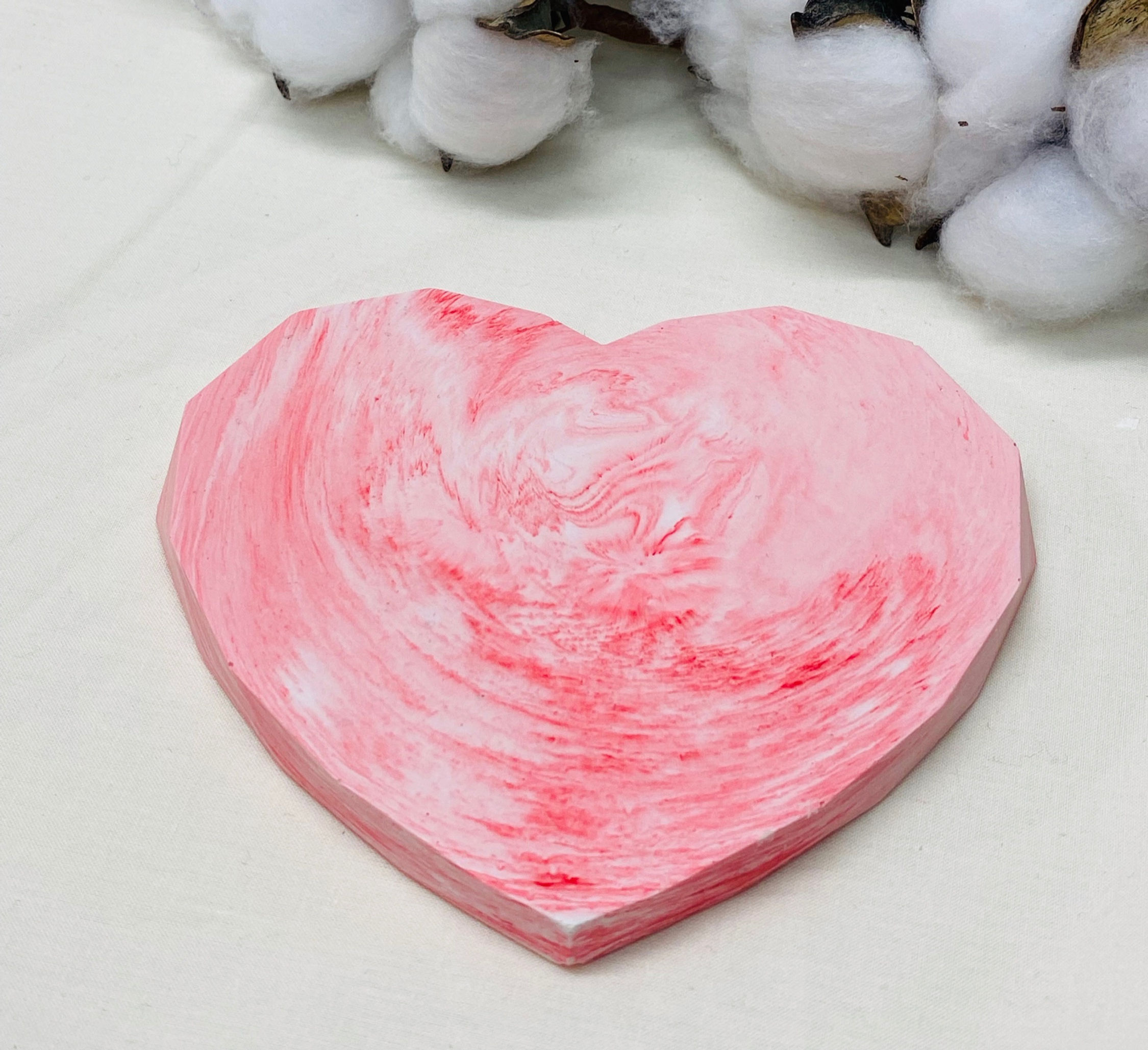 Untersetzer "Herz", rosa