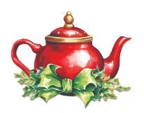 HTDS red holiday teapot