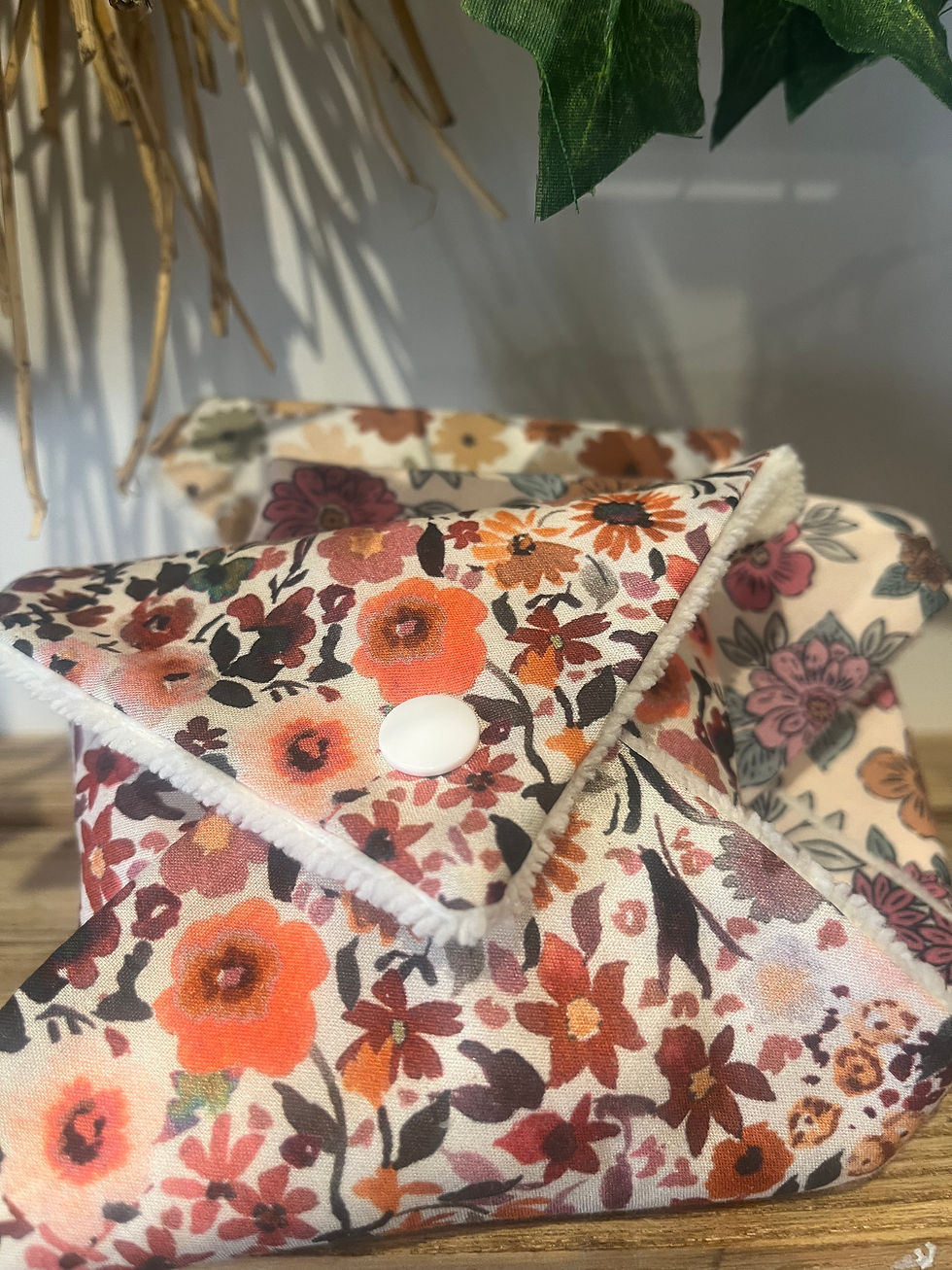 Miniature : Pochette fleurie pour transporter le savon