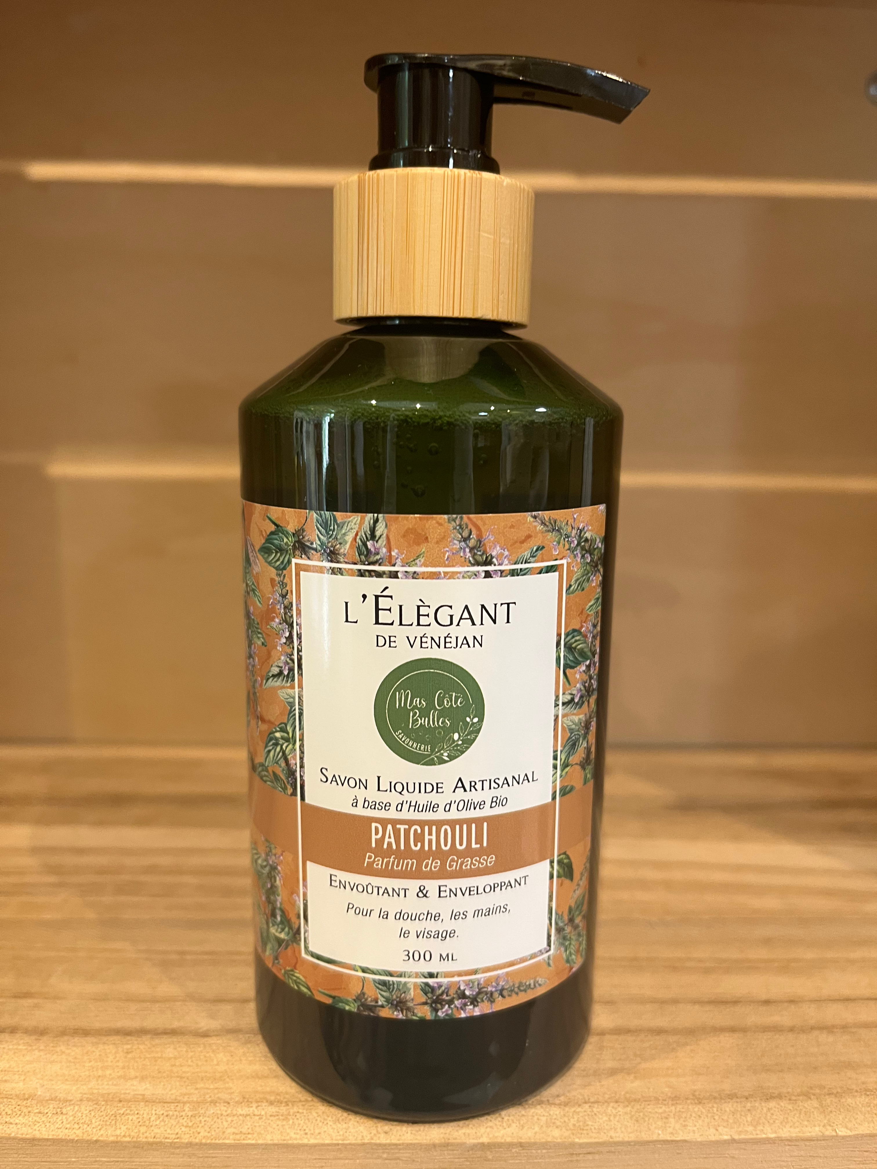 L’Élègant de Vénéjan  Patchouli Savon liquide 300ml