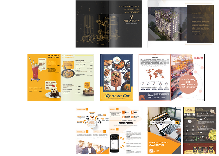 Creative brochure design showcase