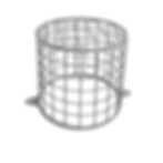 16cm x 16cm round sounder cage detector cage cctv guard