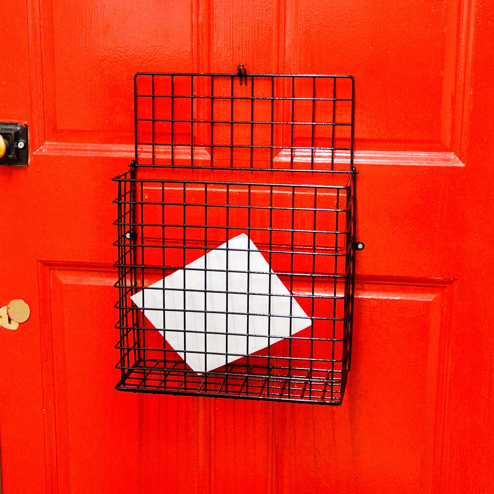 letterbox cage. post catcher