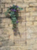 wire mesh wall mounted garden trellis