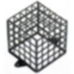 black 13cm x 13cm x 13cm pir cage