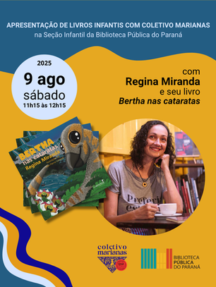 Coletivo Marianas na seção infantil da BPP | agosto de 2025