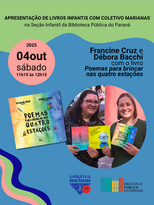 Coletivo Marianas na seção infantil da BPP | outubro de 2025