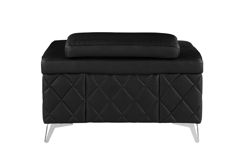 Thumbnail: 42" Black And Silver Top Grain Leather Club Chair