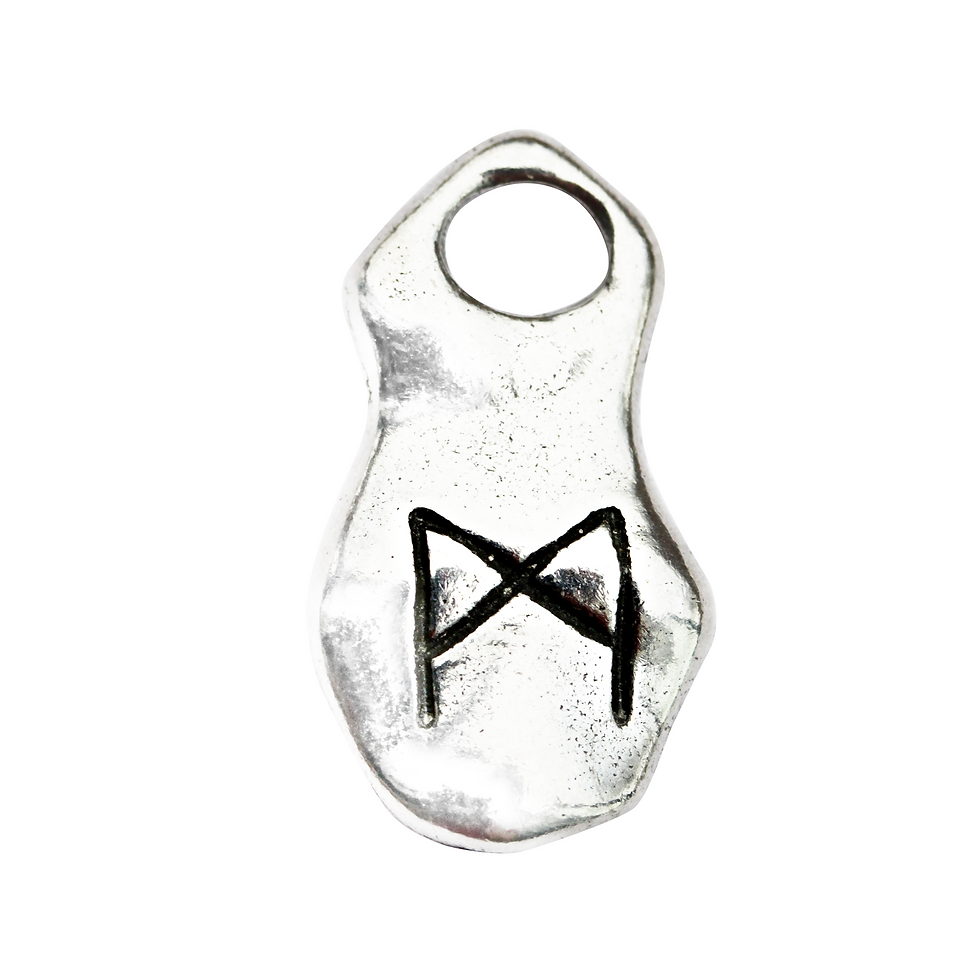 Man (R11) Rune Charm Necklace