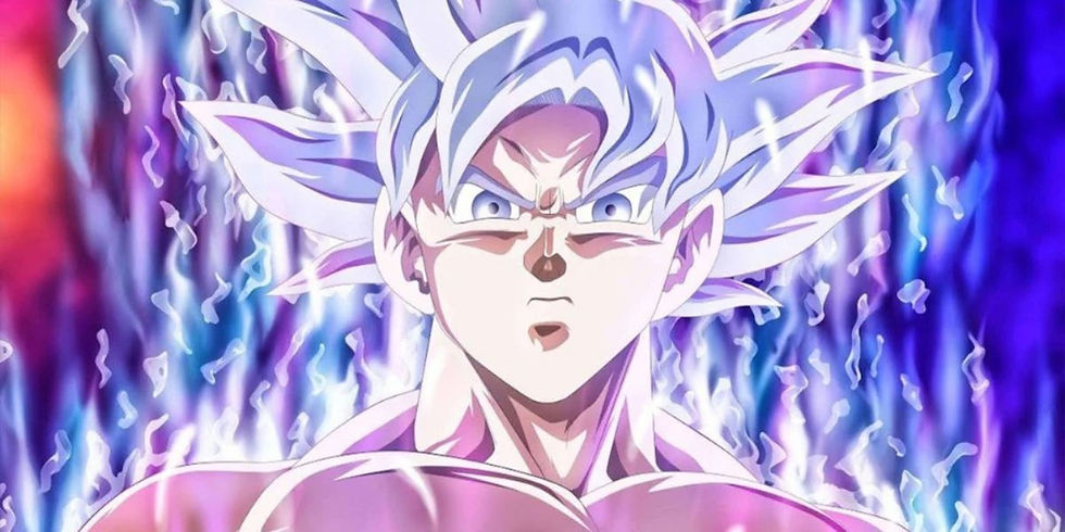 Goku looking angry
