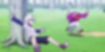 Killua hitting enemy with yo yo