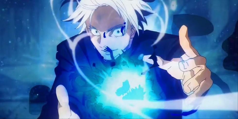 Gojo using Cursed Technique