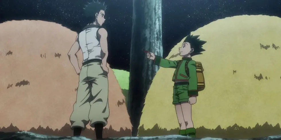 Gon meets his father Ging