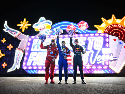 Palmowski on the podium in the final round in Las Vegas