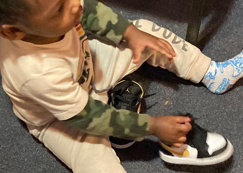 Putting On Shoes