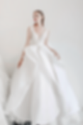 white fluffy wedding dress