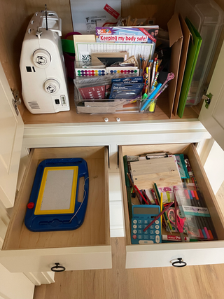 Kids Craft Room Space Shea McGee Reset Your Nest Organized Professional Organizers