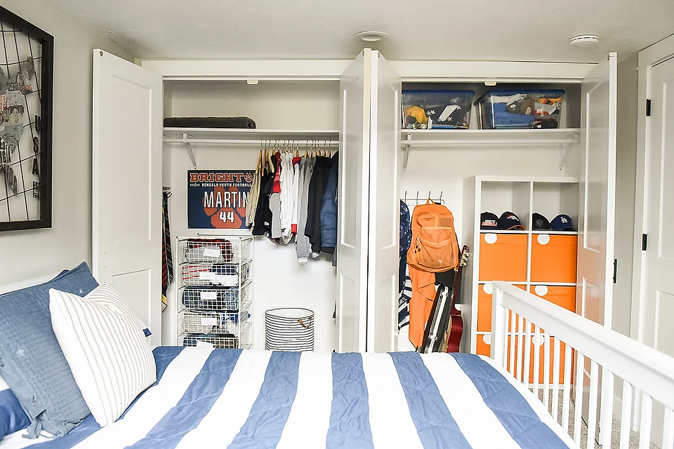 Transition Your Closet from Summer to Fall Closet Organization Boys Bedroom
