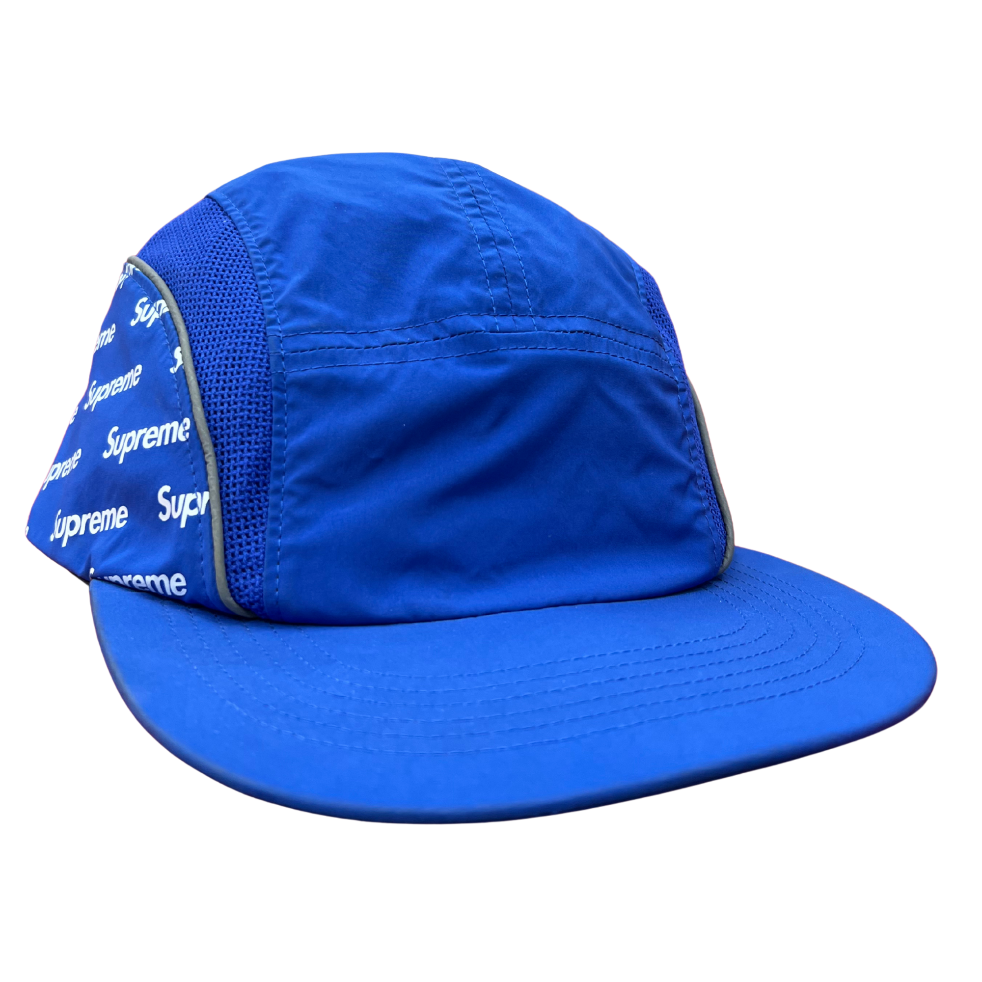 Supreme Diagonal Logo Side Panel Camp Cap