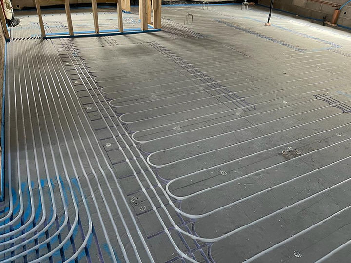 Here we have the 20mm overlay cement coated XPS panel system which we installed in Congleton, Cheshire.