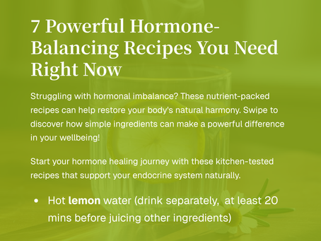 7 Powerful Hormone Recipes You Need Right Now: