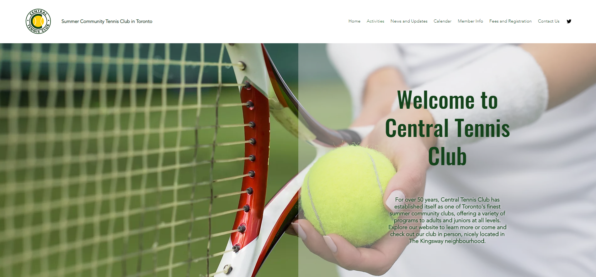 Contact Us Central Tennis Club