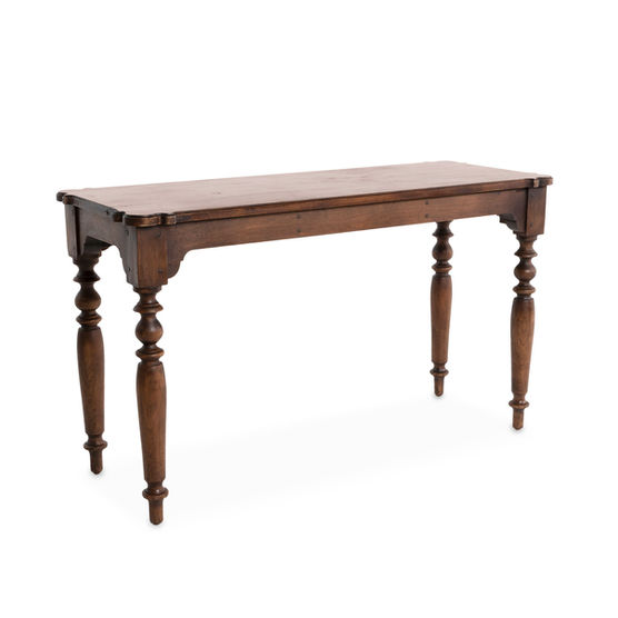 Custom-built-small-elegant-desk-with-curves-turned-legs-and-dark-antique-finish-solid-local-hardwood