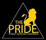The Pride Logo, a lion standing tall with the words 'fitness, nutrition, confidence' below