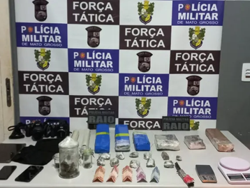Grupo RAIO prende indivíduo por tráfico de drogas, apreende entorpecentes em Rondonópolis MT