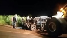 Menino de 4 anos morre em acidente envolvendo carro e pá-carregadeira em MT