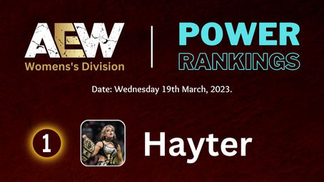 AEW Womens Singles Power Rankings - March 2023