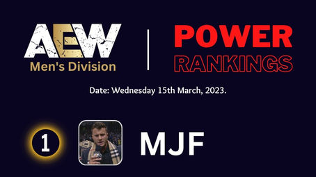 AEW Men's Singles Power Rankings - March 2023