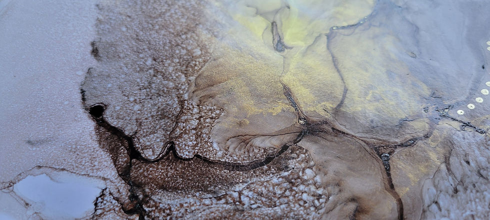Miniatura: Textured abstract art on Yupo paper