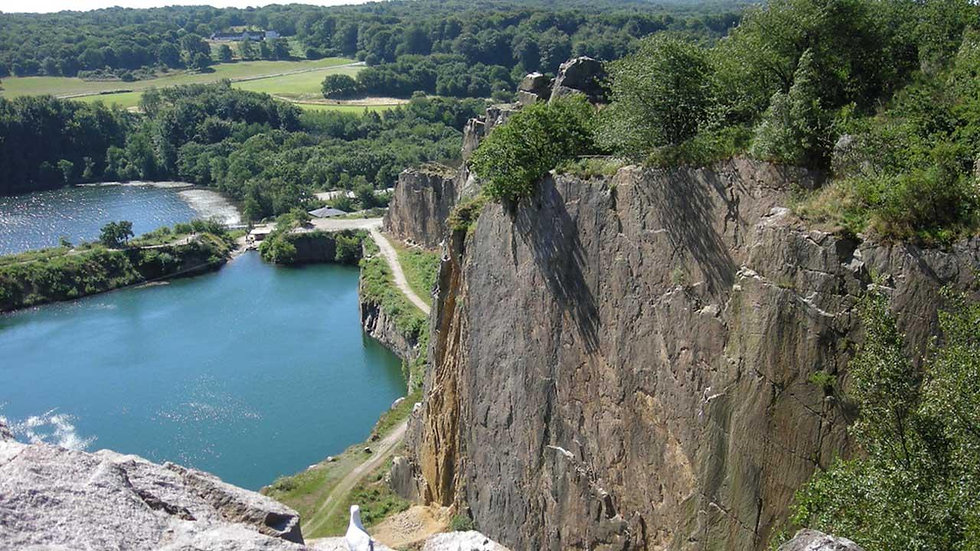 Aerial view to the Opal lake, the best wedding venue abroad for small intimate wedding