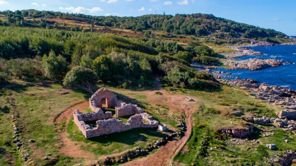 iew to the Solomon kapel on Bornholm island.