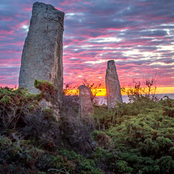 A picture of the sunset on Bornholm island