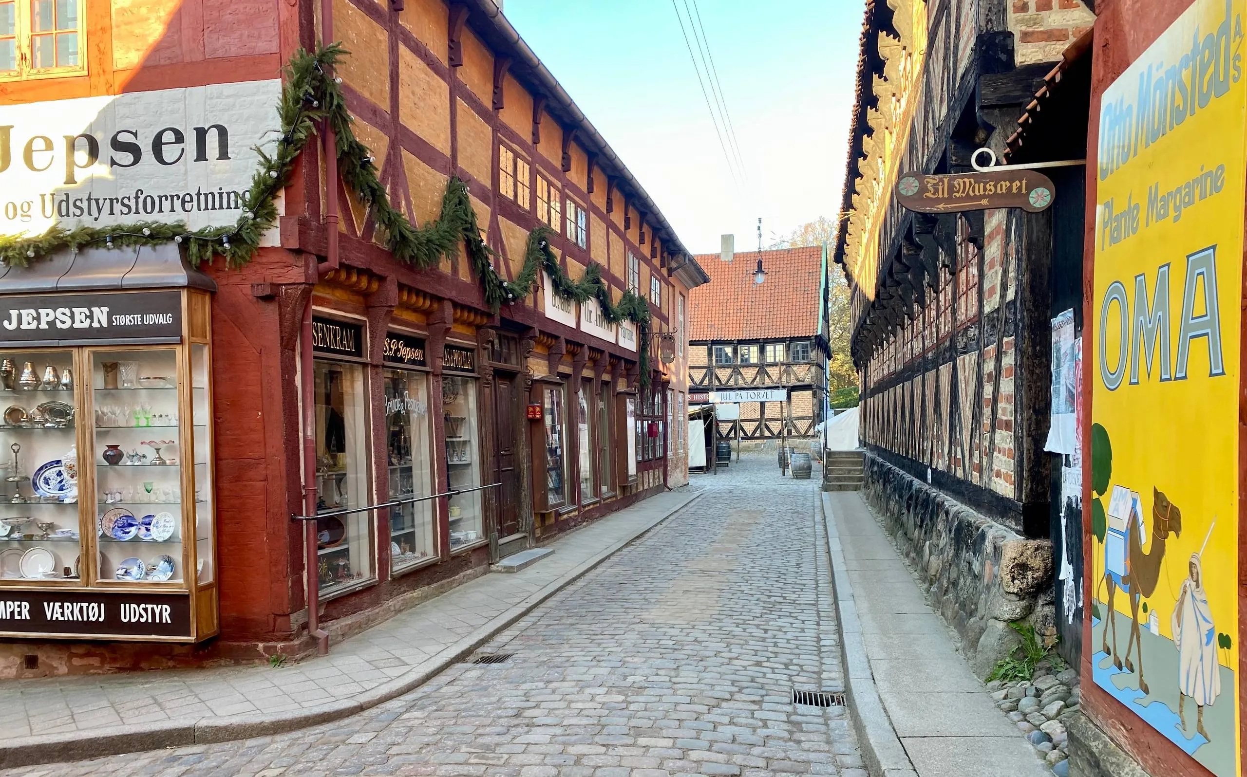 A street in the old town of Aarhus.