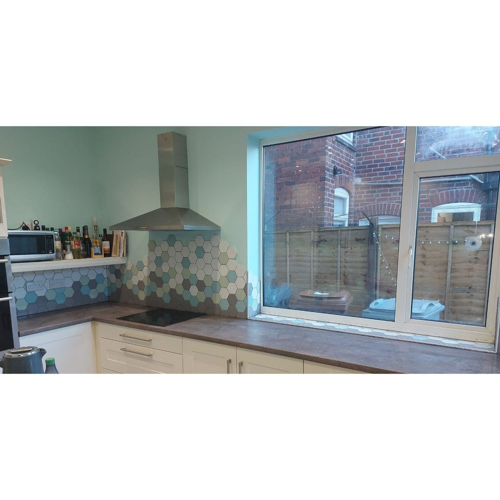 Wide shot of the left hand side