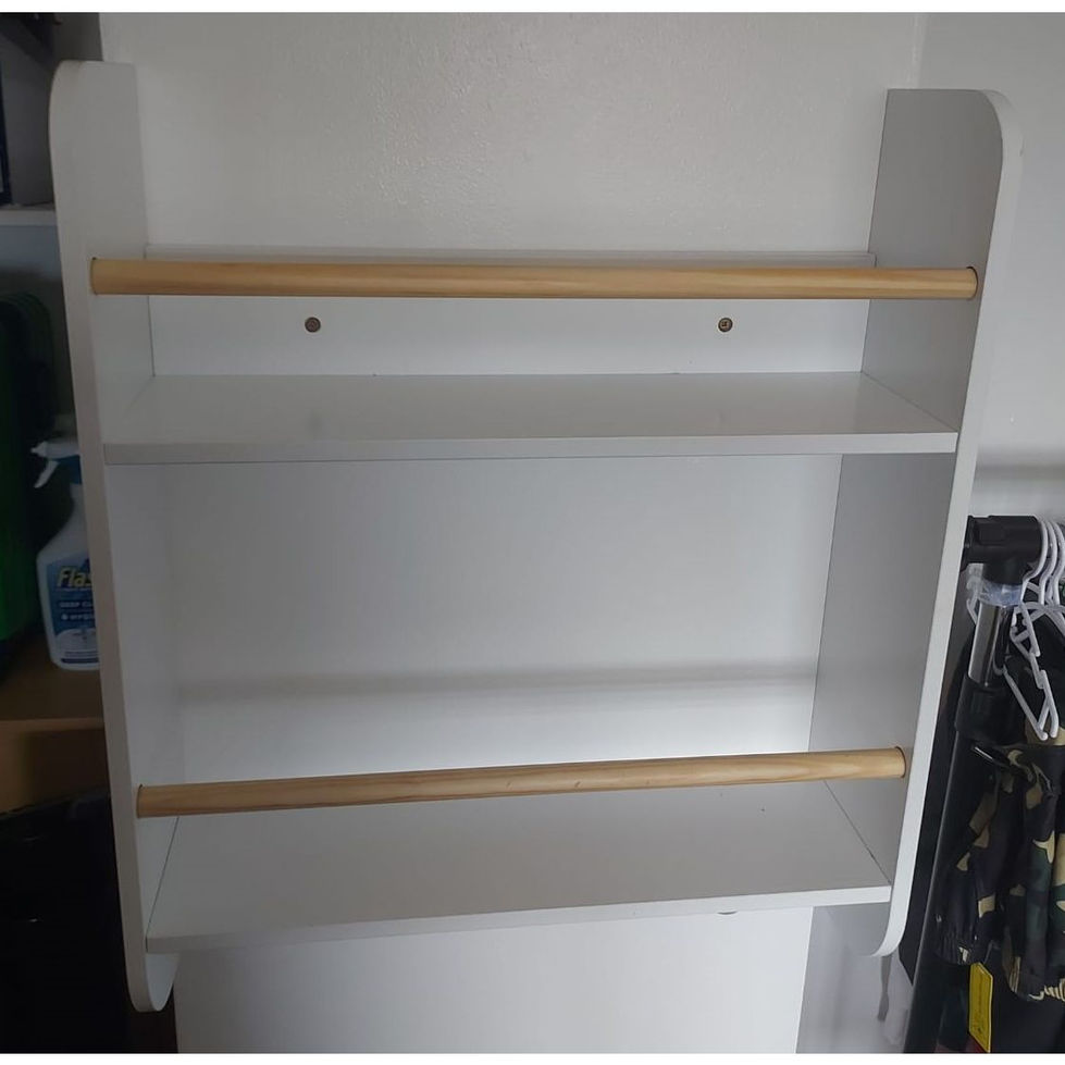 Hung this kid's bookshelf from B&M