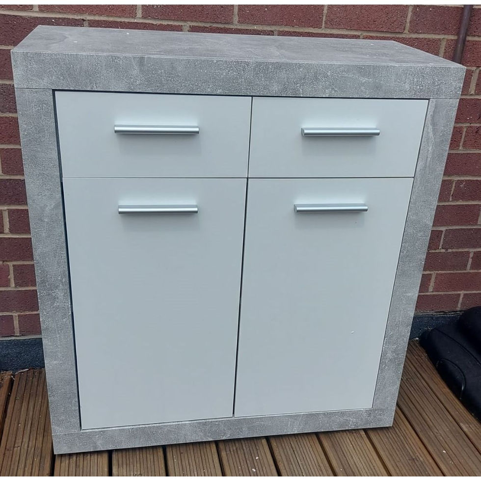 Two drawers and a cupboard!