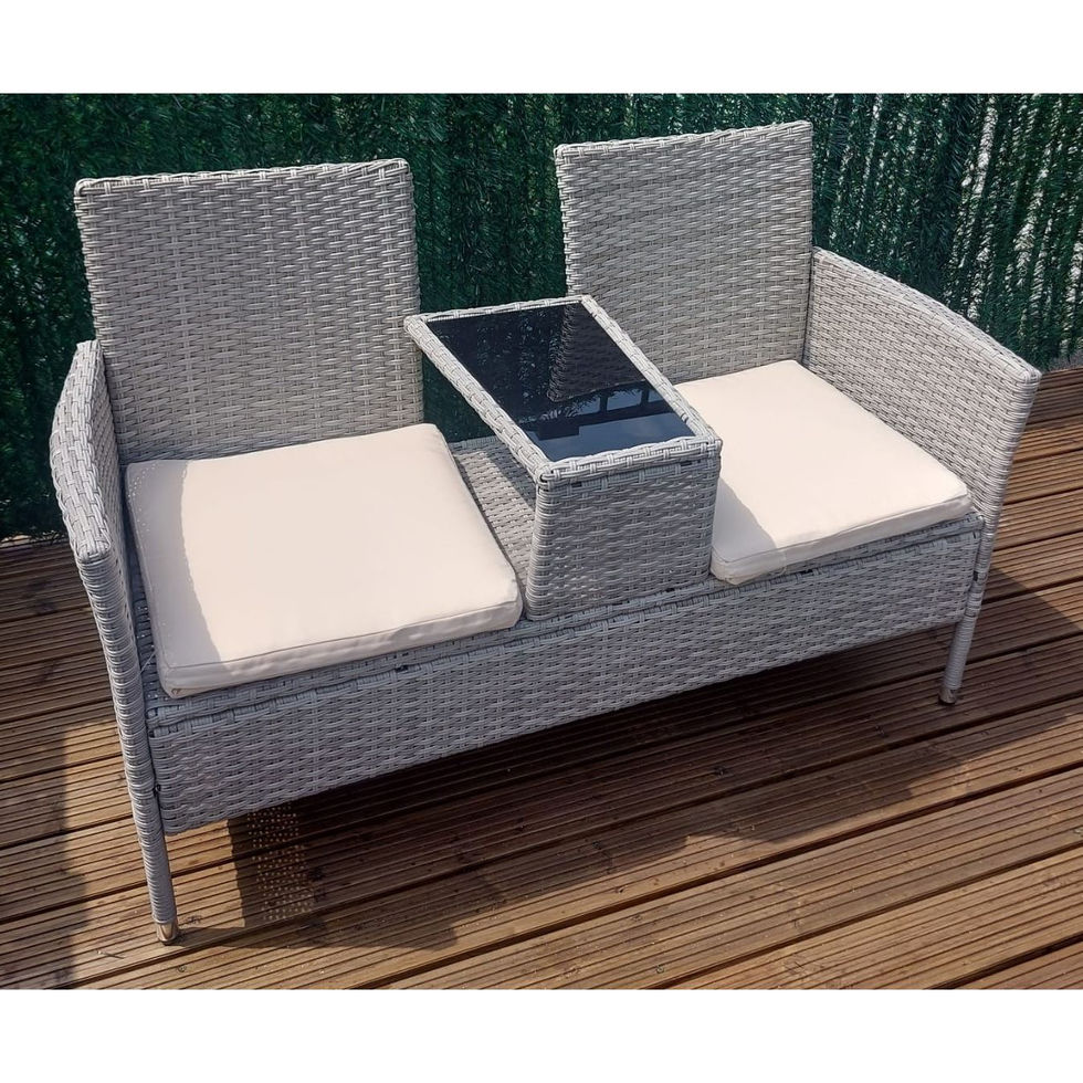 Tektake rattan love seat