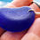 Thumbnail: Cobalt Blue Half Moon-Shaped Sea Glass Pendant